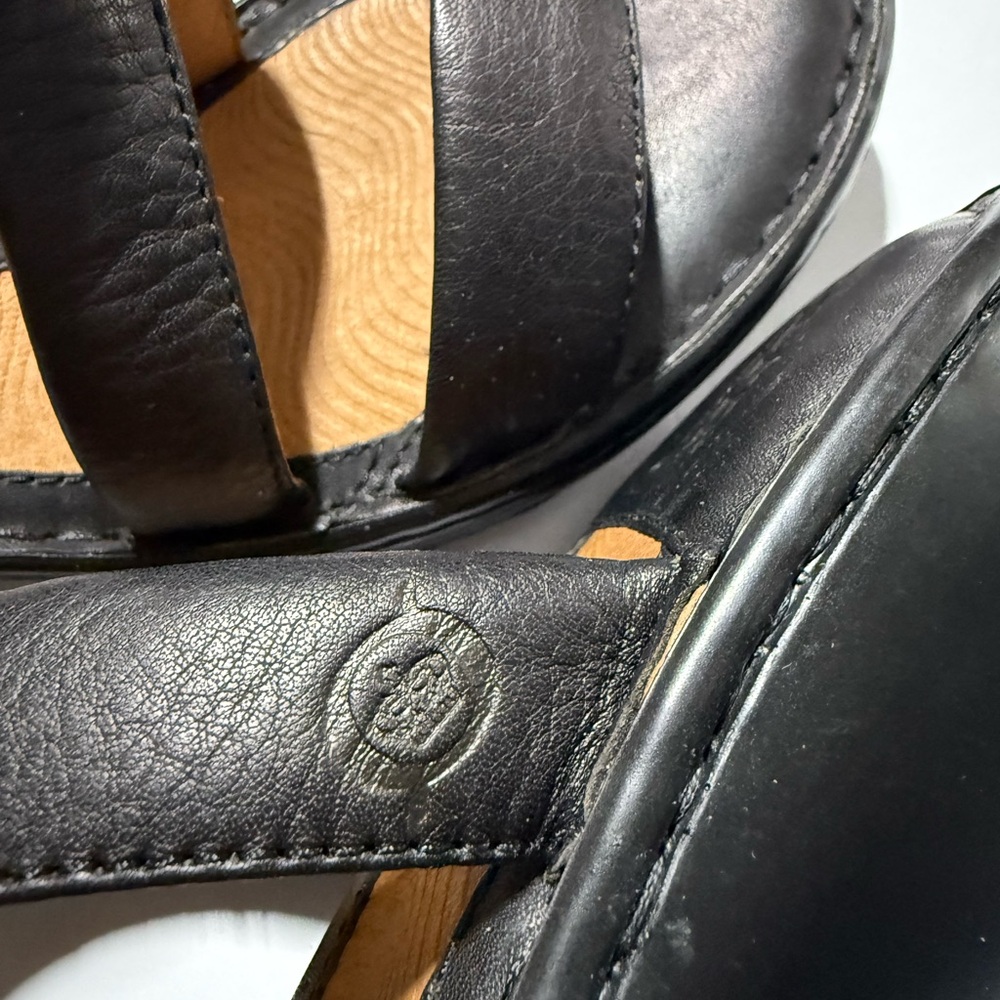 Born Sandals Black Woman’s Size 9 Orig Box - Picture 6 of 9